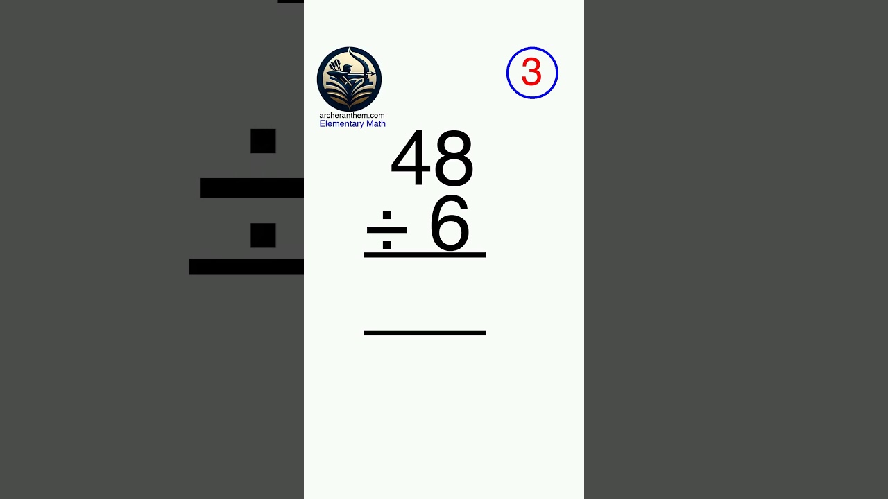 48 divided by 6 #quiz #elementaryclasses #elementarymath  #elementary #maths #mathforchildren #gk