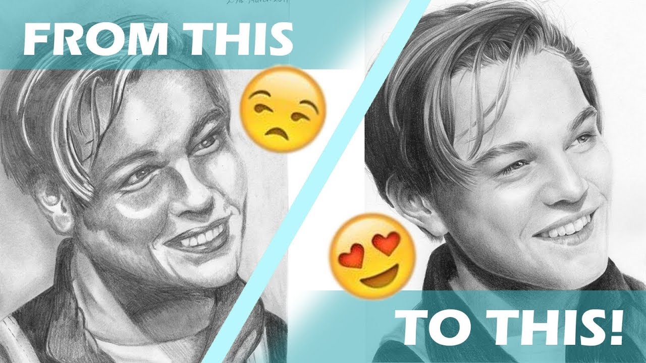How to Improve Your Drawing! l Jack - Titanic (Leonardo DiCaprio)