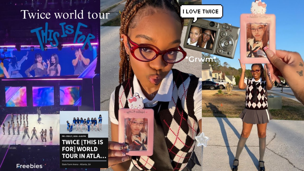 Twice in ATL 🍭 *This is for* concert vlog 🎀 grwm, album unboxing, fancams & more!
