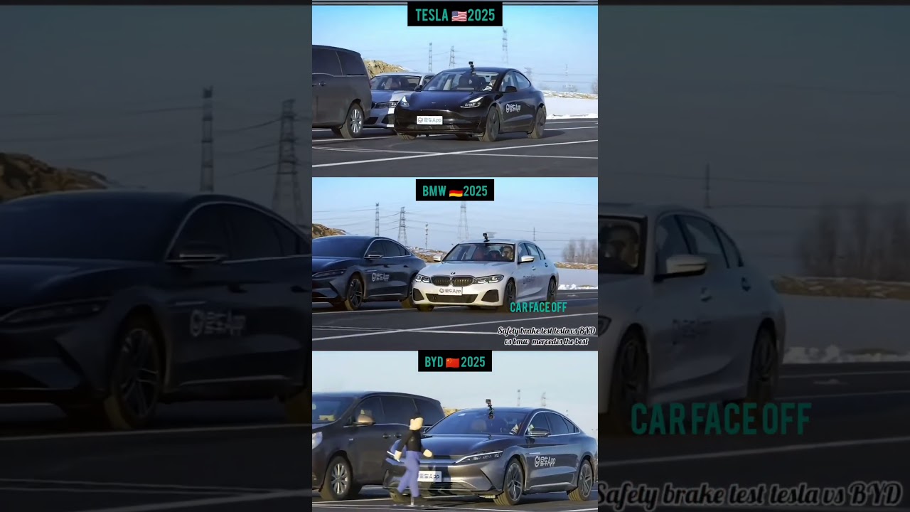 AEB Intercept: Tesla vs Mercedes vs BYD | The Kinetic Dissipation Audit!