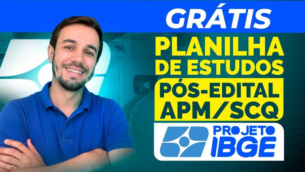 Como estudar para o IBGE APM/SCQ pós-edital! Plano de Estudos!