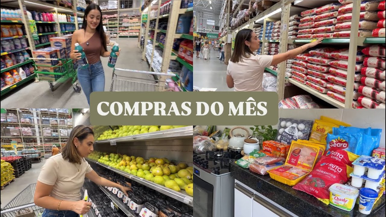 Compras do mês em mercado atacadista | LAÍS VELOSO 