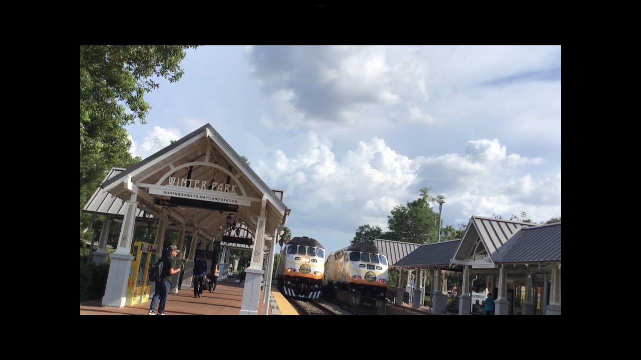 Sunrail railfanning in winter park