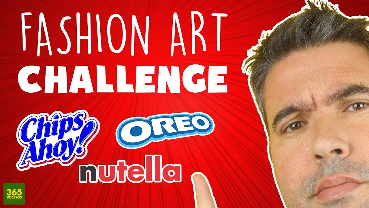 FASHION ART CHALLENGE - PRINCESAS DE NUTELLA / OREO / CHIPS AHOY! RETO!