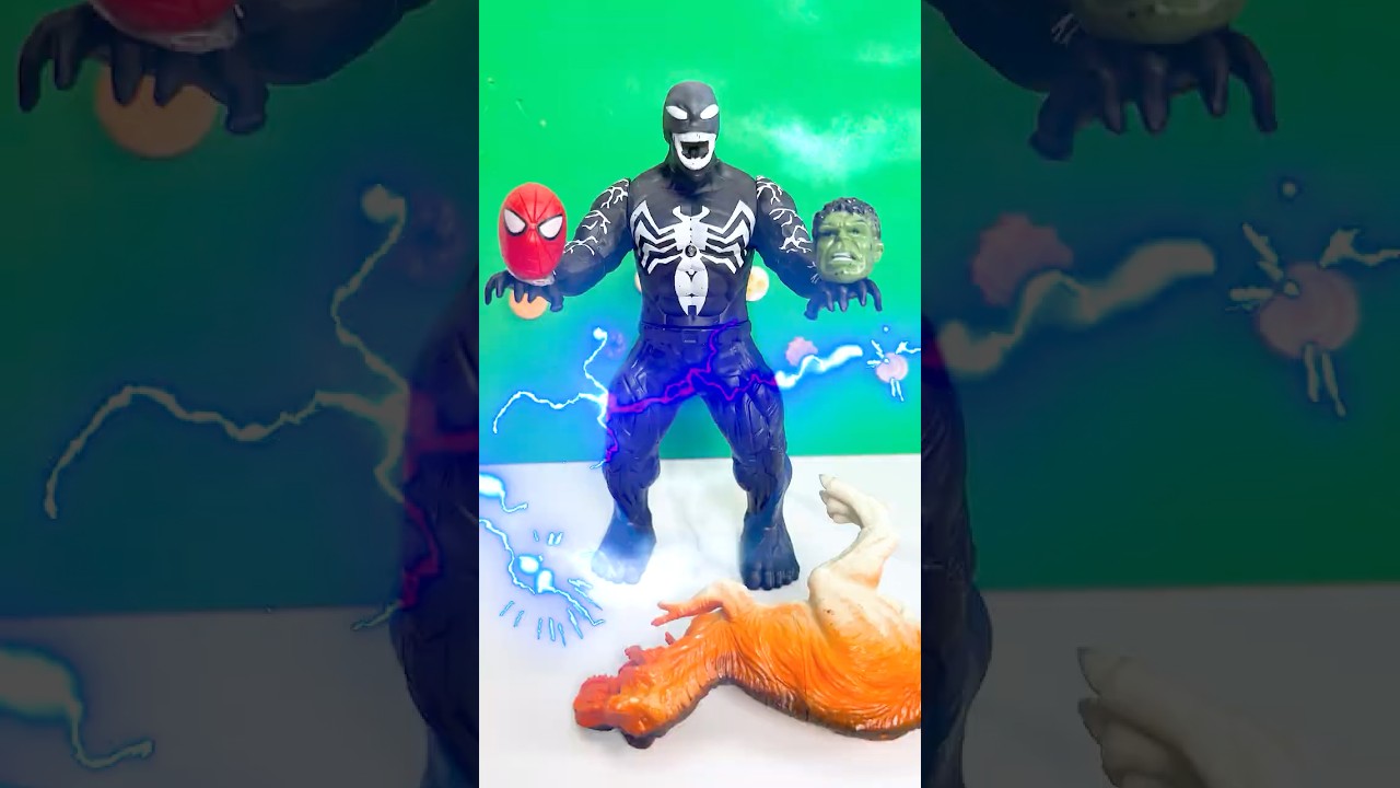 T-Rex Wears a Spider-Man Mask &ndash; What Happens Next? game dinosaur #dinosaurs #spiderman #toys