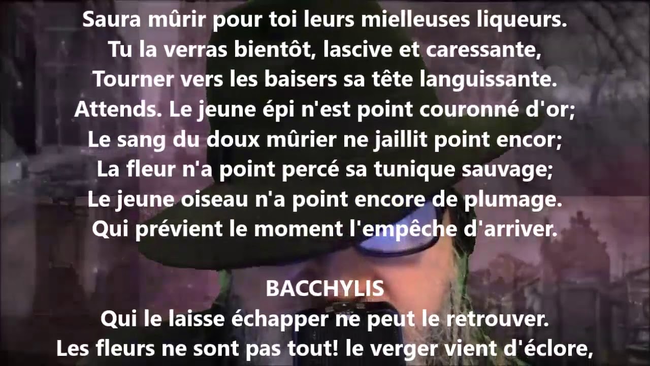 Arcas et Bacchylis - André Chénier lu par Yvon Jean
