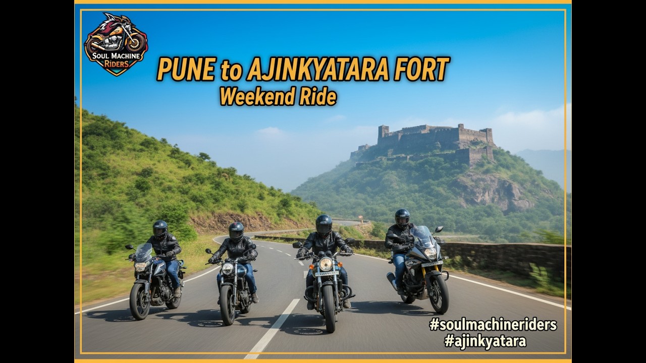 Pune to Ajinkyatara Fort, Satara  Soul Machine Riders Weekend Ride | #soulmachineriders #ajinkyatara