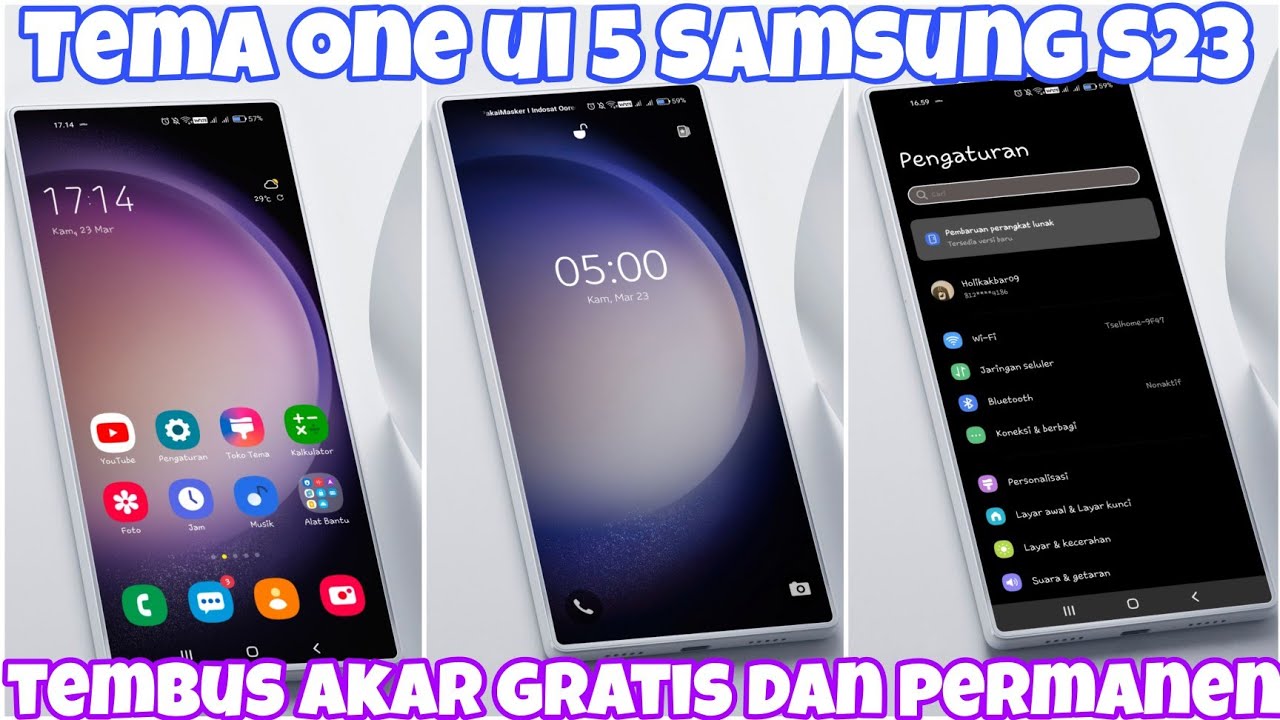 Theme One UI 5 Dark Mode Samsung S23 Ultra Edition Full System For OPPO Realme