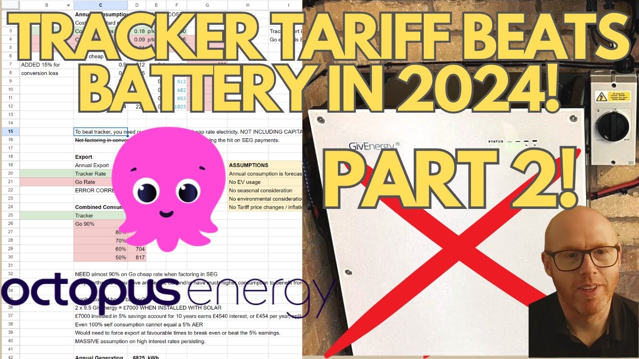 Home Batteries are Not Worth it Compared to Octopus Tracker!