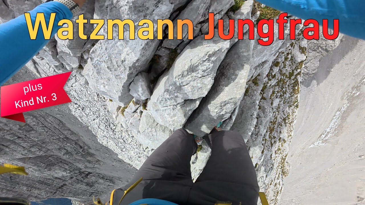 Watzmann Jungfrau (2270m) mit Watzmannkind Nr. 3: Extrem ausgesetzt!