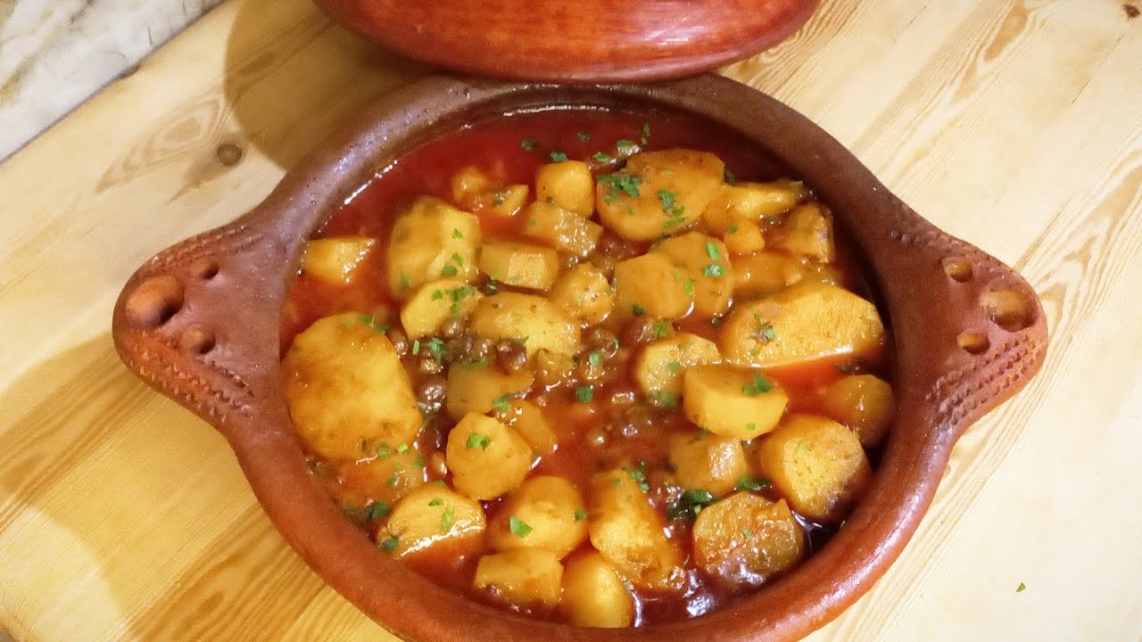 طاجين البطاطة الحلوة والقصبية مع الزبيب /لذة متتفلتش ومذاق كيحمق 🤩🤩