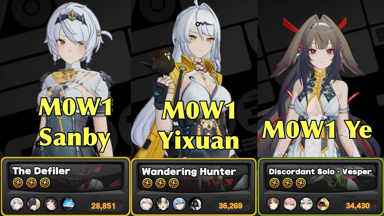 NEW Deadly Assault | M0W1 Ye x Yixuan x Sanby Teams | Zenless Zone Zero