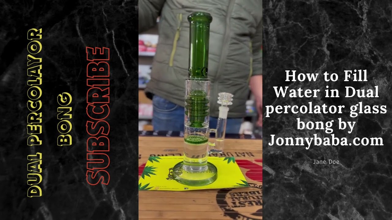 How to Fill a Glass percolator Bong? Dual percolator bongs in India.