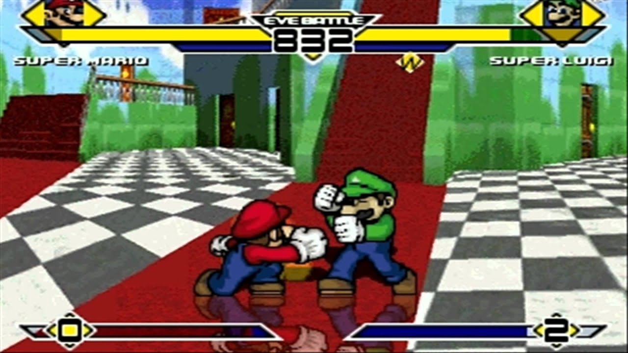 Super Mario vs Super Luigi MUGEN Battle!!!