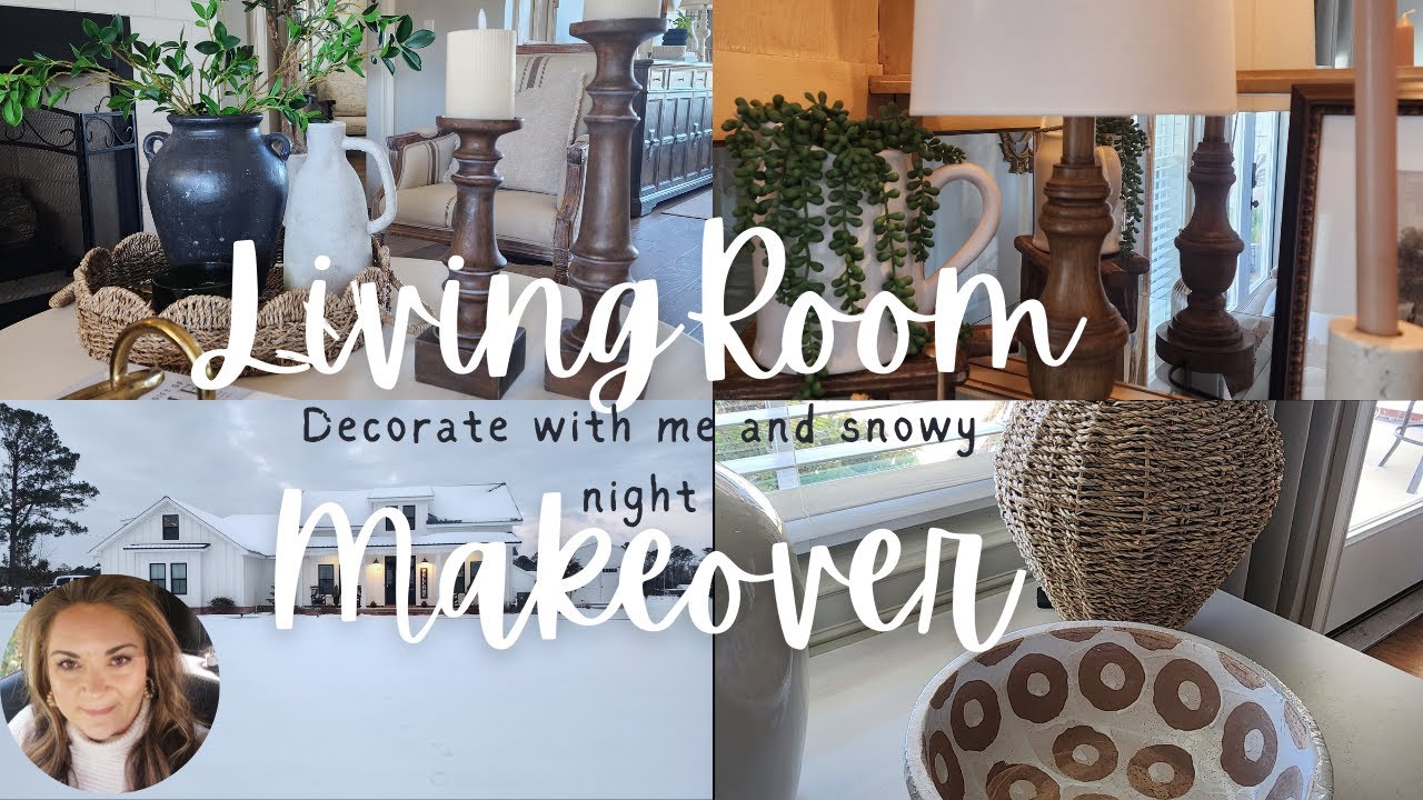 Living Room Refresh | Decorate With Me | Snowy Night in Georgia