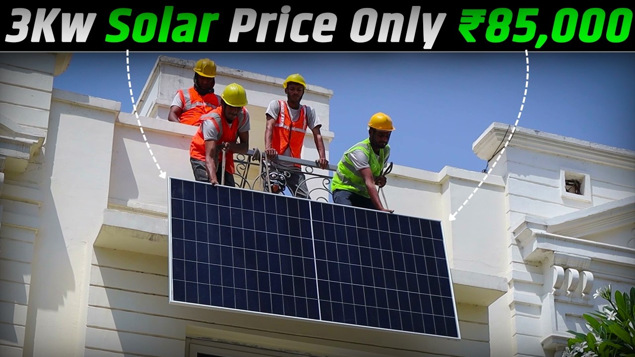 3Kw On-Grid Solar Step-By-Step Installation for Home | Solar Panel Installation for Home