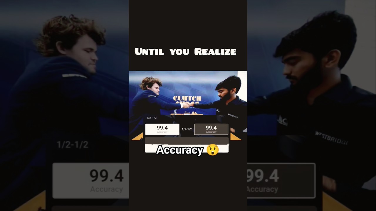 Gukesh D vs Magnus Carlsen plays game with 99.4% Accuracy in Clutch chess 2025