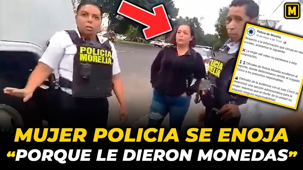 Mujer Policía protagonizó “teatro” contra chofer de camión en Morelia