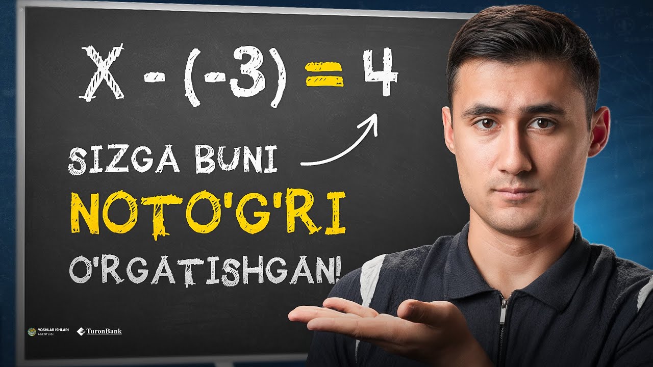 Har xil ishorali sonlarni ayirish | 6-sinf Matematika #33