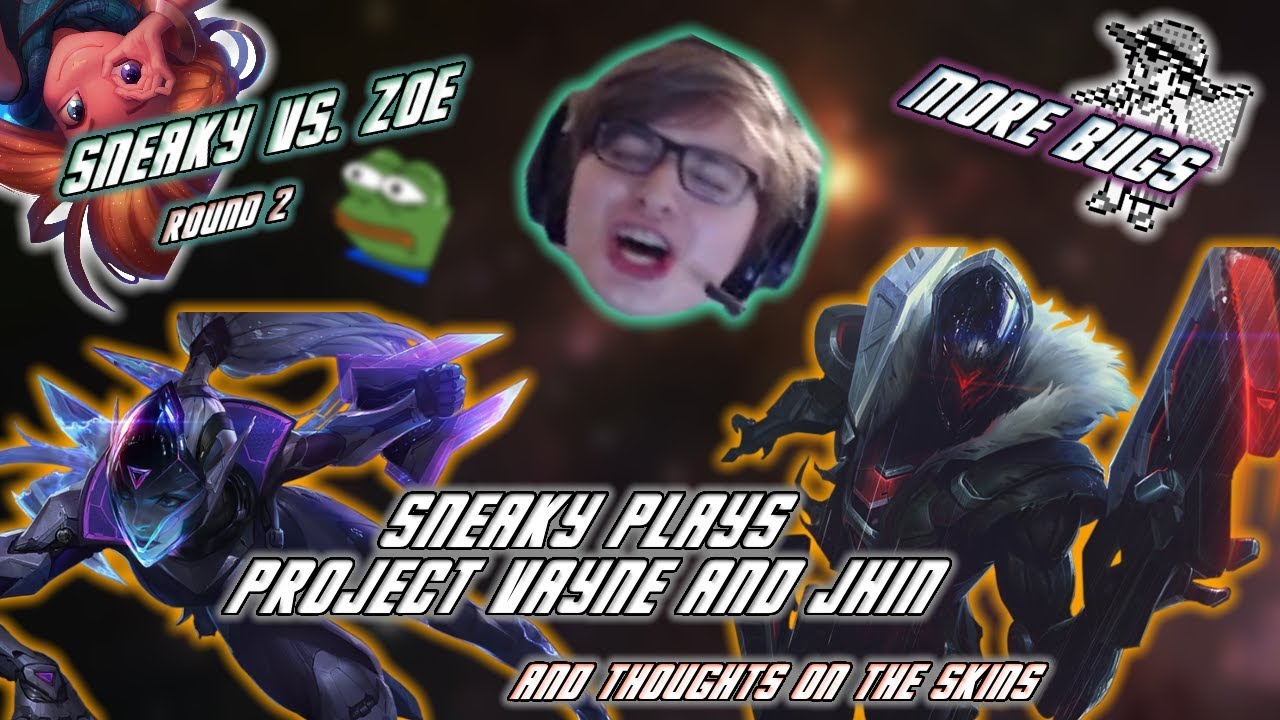 C9 Sneaky | League of Zoe (& PROJECT: Vayne & Jhin Gameplay + Skin Reactions)