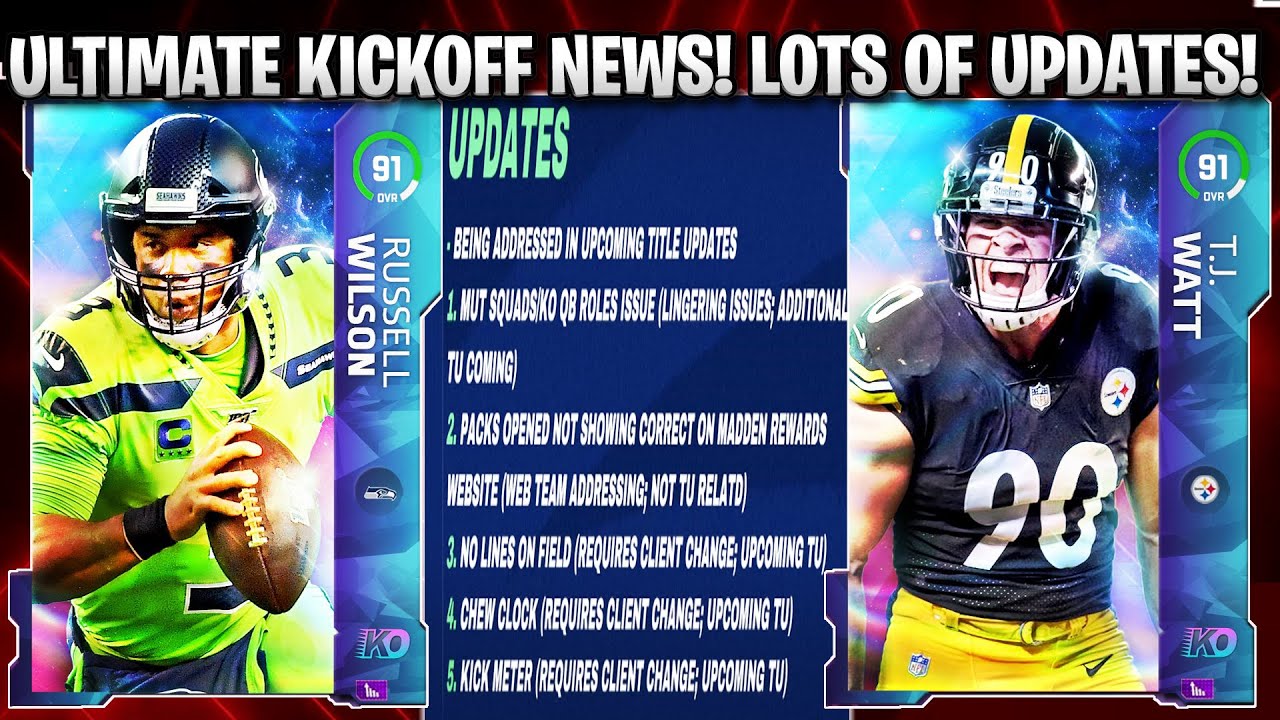 ULTIMATE KICKOFF NEWS! REVEALS COMING! SOLO BATTLES FINALLY RETURN AND UPDATES! | MADDEN 21