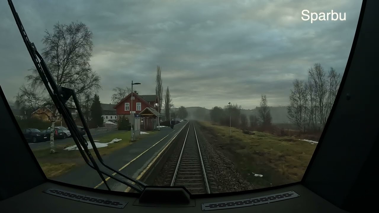 Train 434 Steinkjer - Trondheim 17. Januar