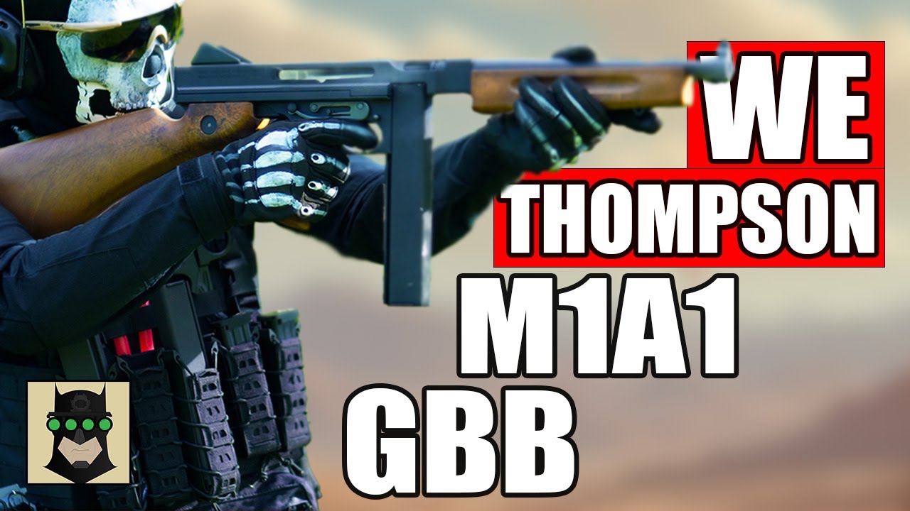 Thompson M1A1 WE Airsoft Review - Most Blowback I Have Seen Yet