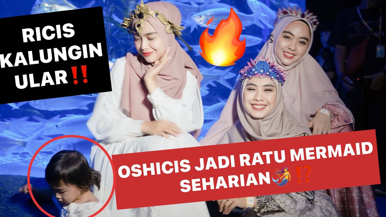 OSHICIS JADI RATU MERMAID SEHARIAN🔱‼️ TIBA-TIBA ADA ULAR BESAR ⁉️