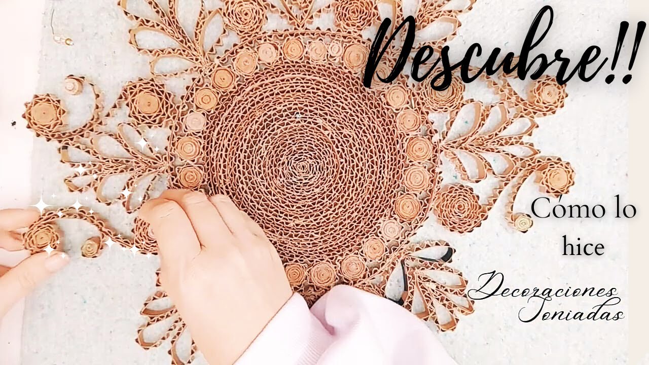 Linda idea de arte para colgar en la pared con cartón wall hanging craft idea