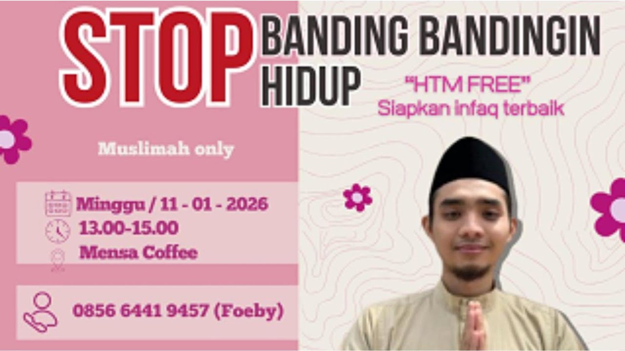 Ustadz Hafiz Sulaiman Akbar. S.Pd., C.LQ - Stop Banding-Bandingin Hidup #tamansurga #kajianislam