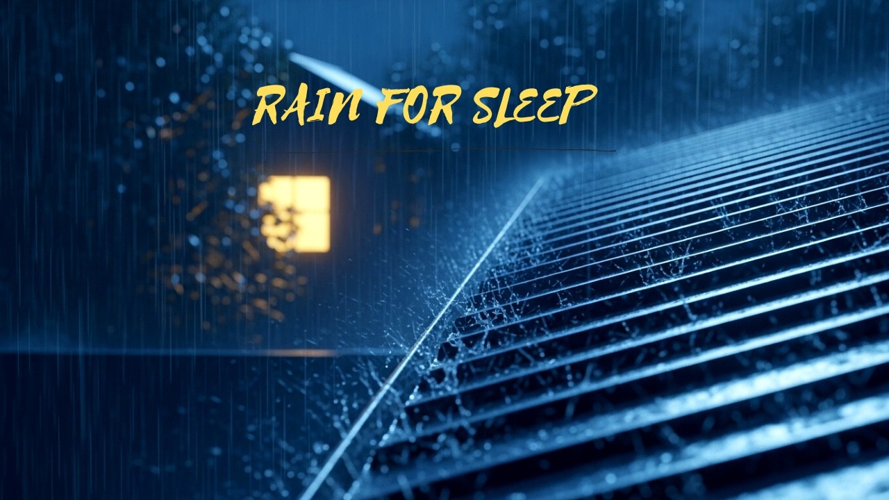 Rain Sounds for Insomnia Relief 🌧️ Relaxing Rain White Noise to Fall Asleep Fast (10 Hours)