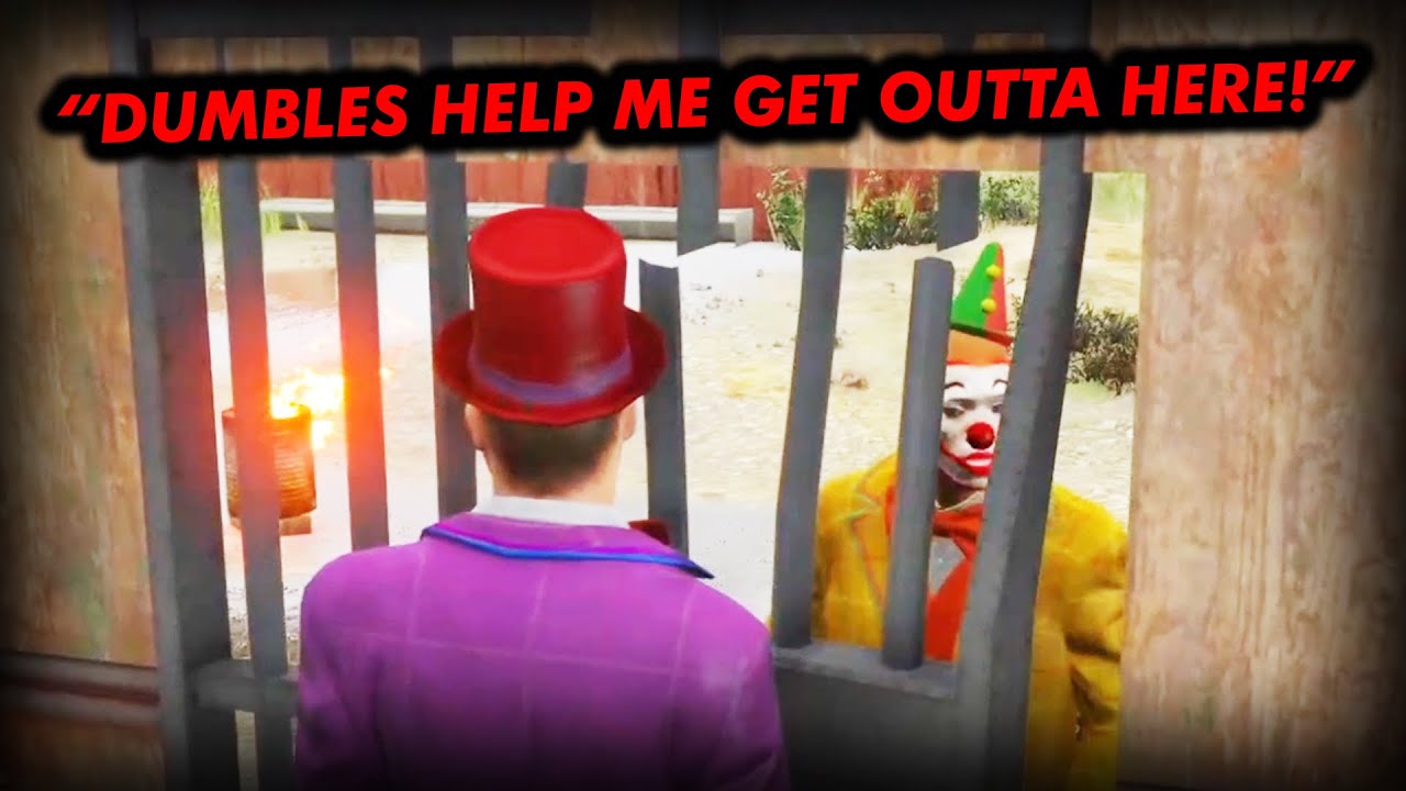 MUMBLES NEEDS DUMBLES HELP TO ESCAPE THE FUNHOUSE CAGE! | NOPIXEL 4.0 GTA RP