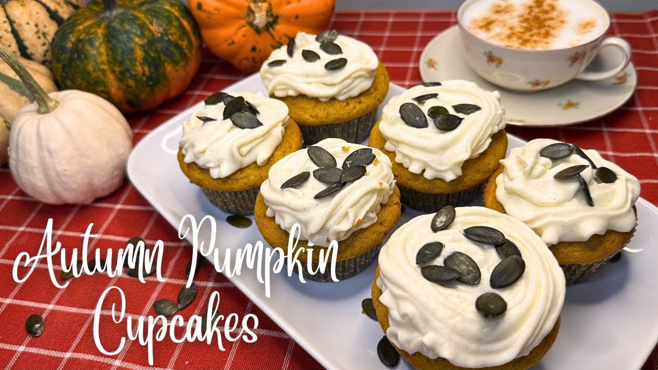 Autumn Pumpkin Cupcakes | Melt in Your Mouth