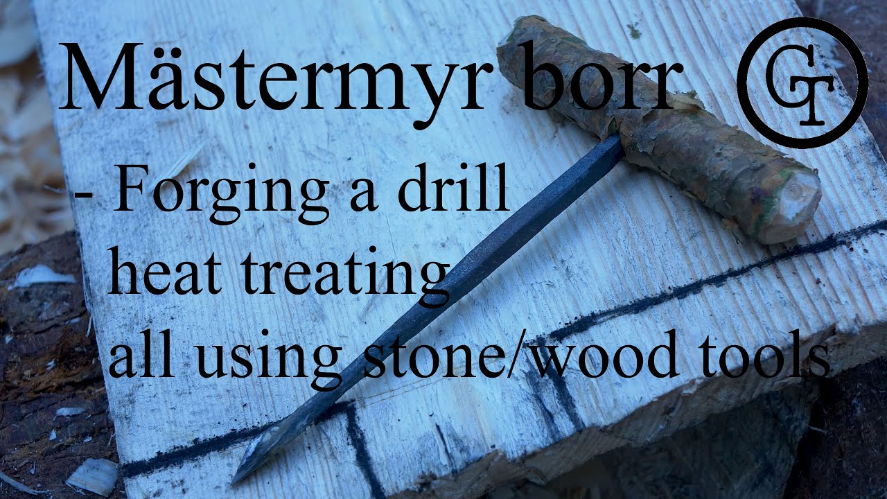 M&auml;stermyr drills made off-grid using stones for tools