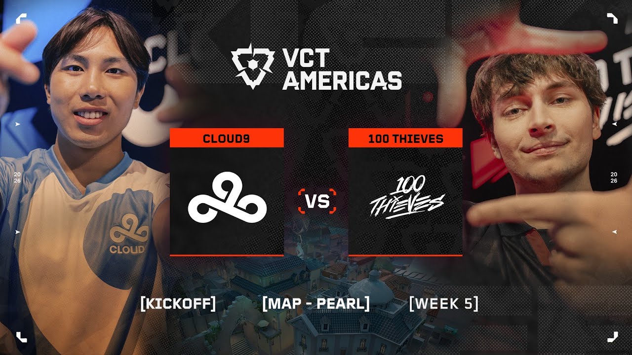 C9 vs. 100T - VCT Americas Kickoff - W5D1 - Map 1