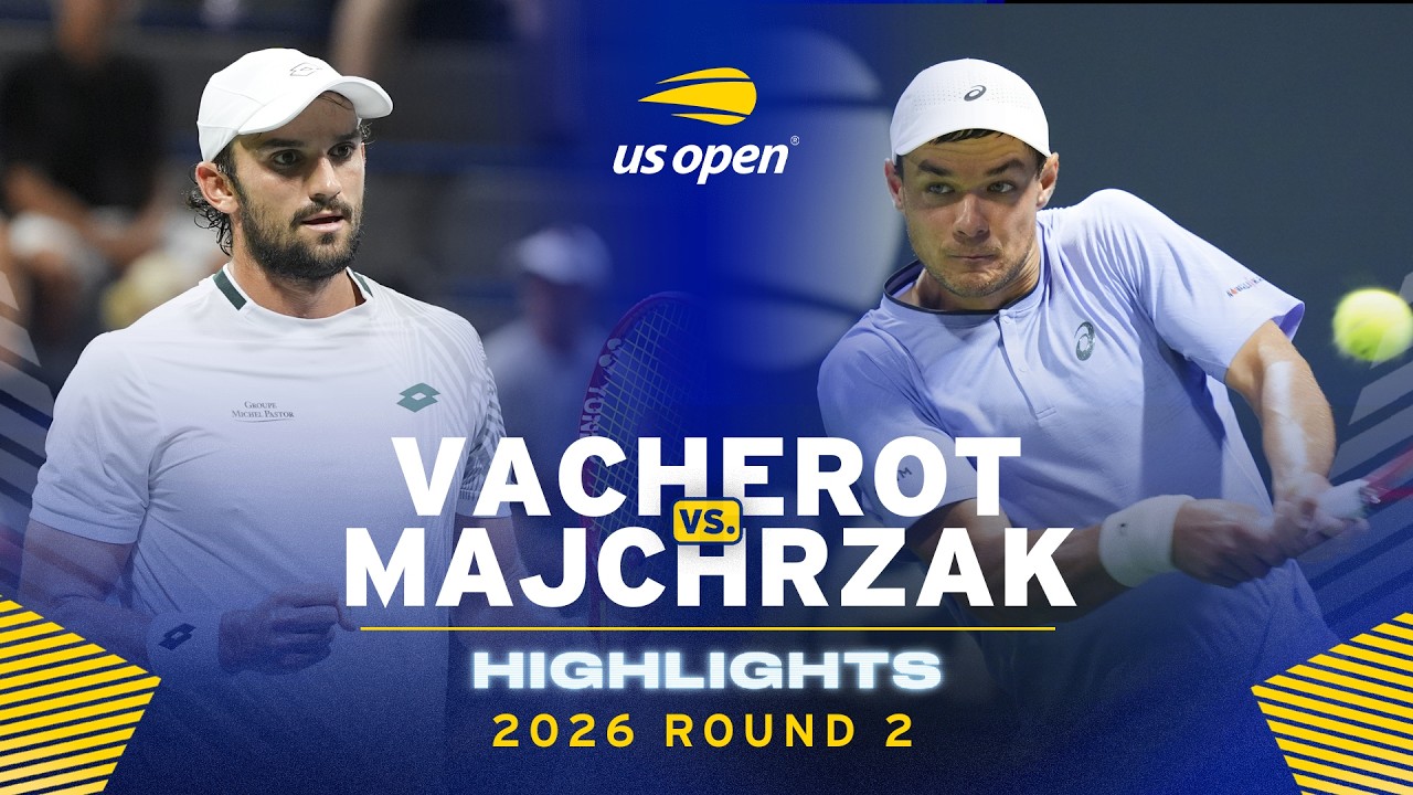 Valentin Vacherot vs. Kamil Majchrzak Highlights | 2026 US Open Round 2