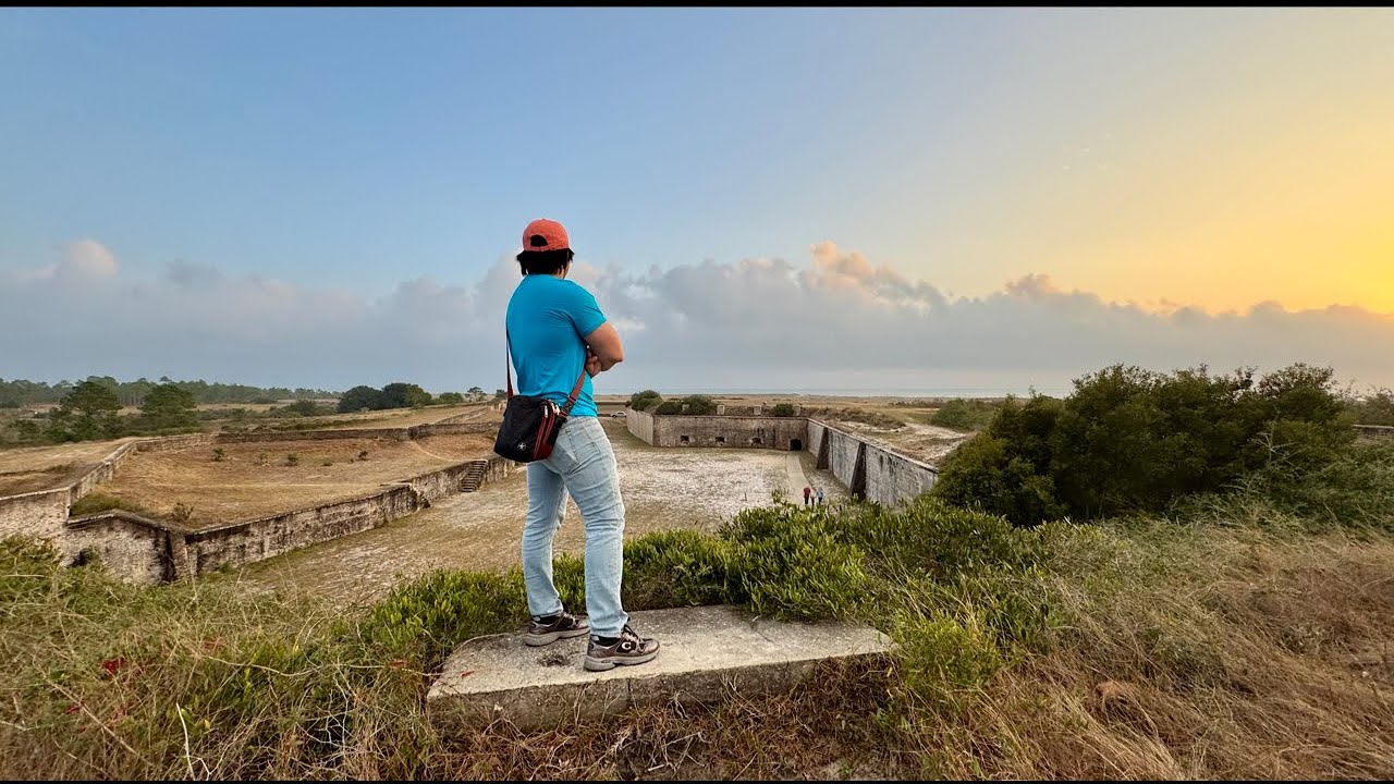 Hoàng hôn cháy nắng nơi National Seashore Mississippi- Florida