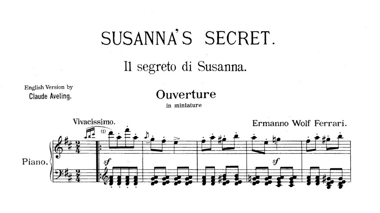 Ermanno Wolf-Ferrari – Il segreto di Susanna