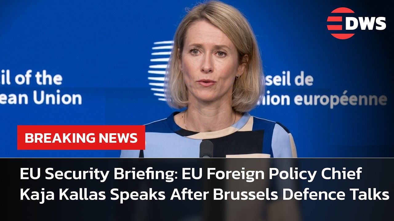 FULL PRESSER: EU Foreign Policy Chief Kaja Kallas Briefs Media After Defence Ministers Meet | AC14