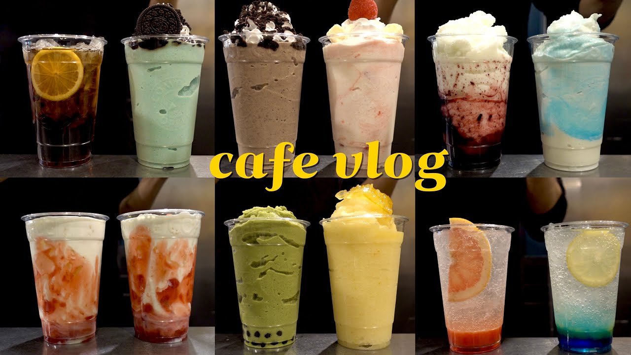 🍓컴포즈커피 브이로그 30분🍓 / 컴포즈커피 알바 / 컴포즈 딸기 신메뉴 / 카페브이로그 / asmr