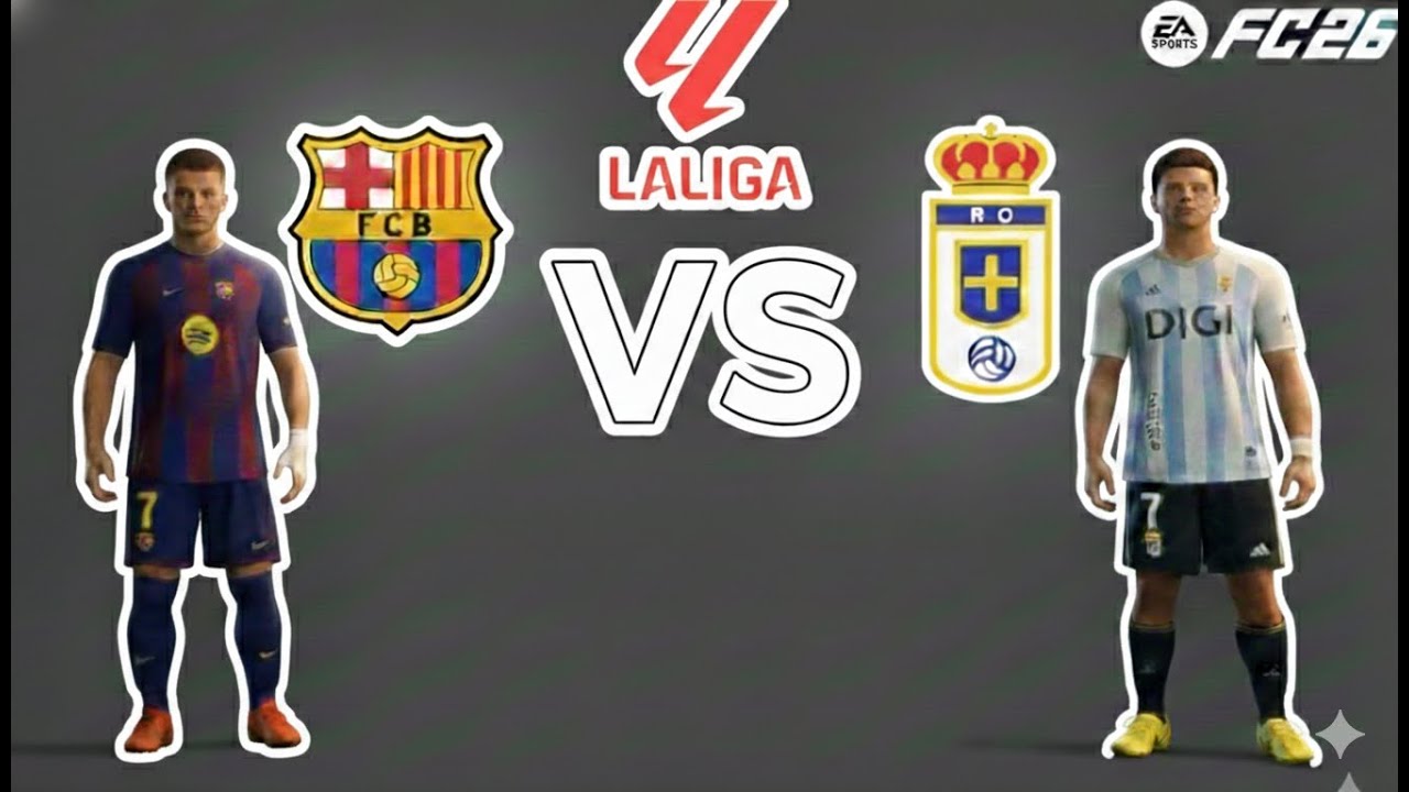FC 26 | Barcelona vs Real Oviedo | LaLiga | Gameplay