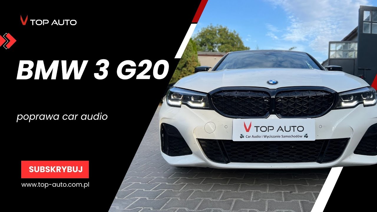 BMW 3 G20 - poprawa nagłośnienia topowym zestawem MOREL REFERENCE i DLS