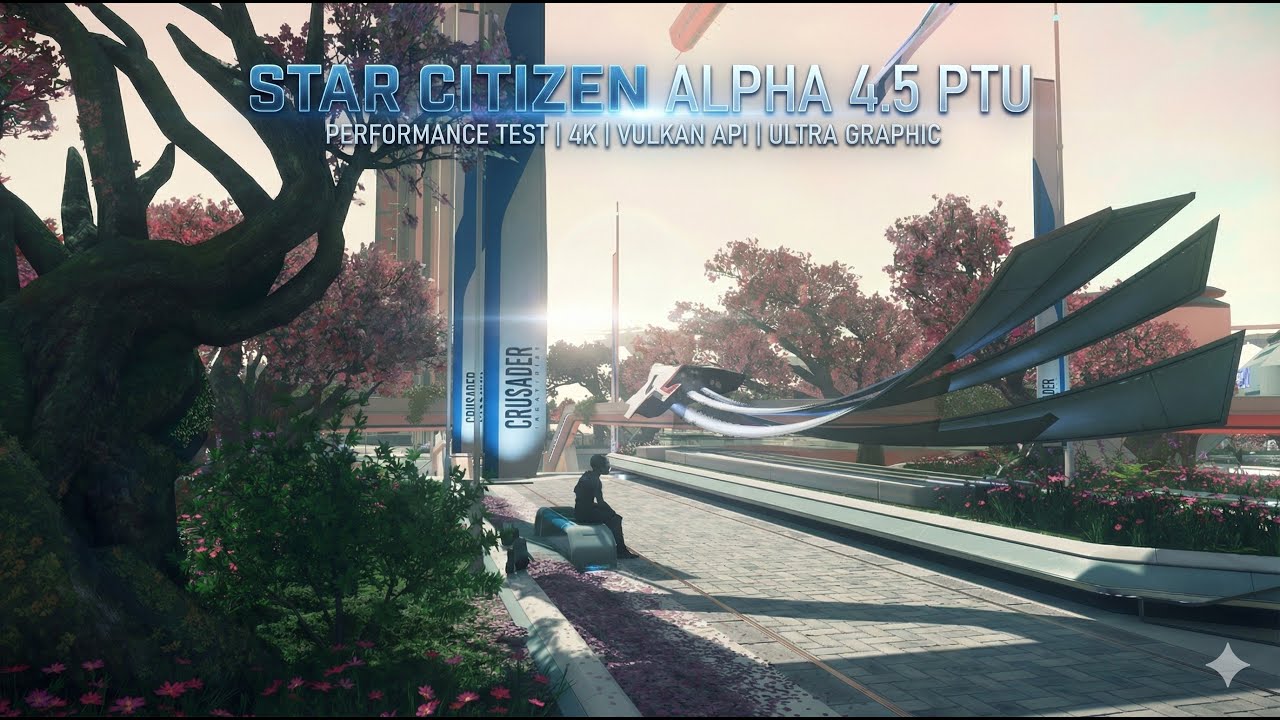 Star Citizen Alpha 4.5 PTU Performance Test, 4K, Vulkan API, Ultra Graphic
