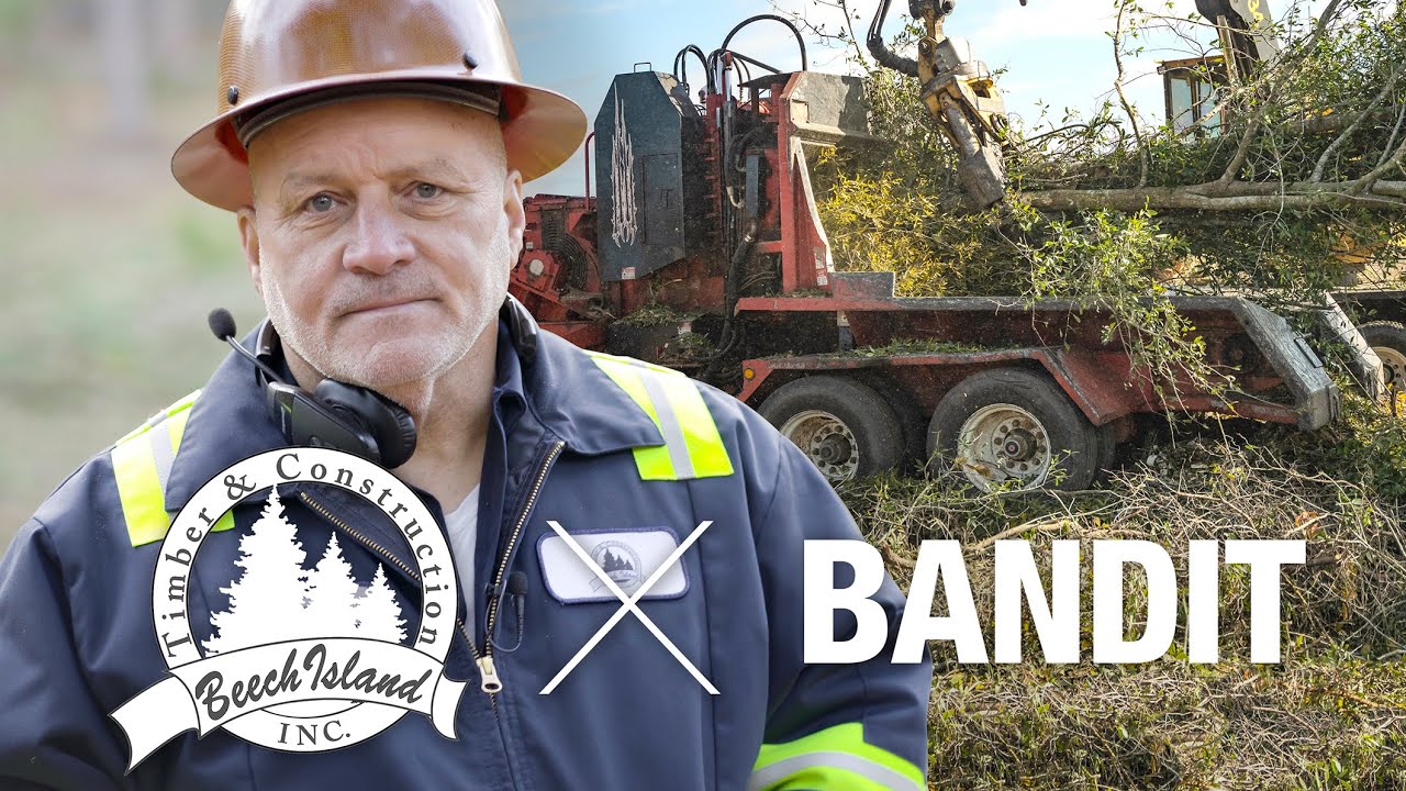 Beech Island Timber - running a BANDIT whole tree chipper.