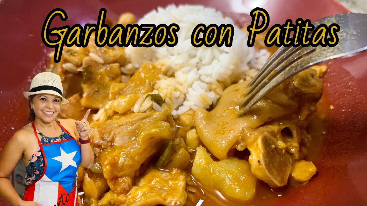 Patitas con Garbanzos 🇵🇷 - Cooking con La Bori