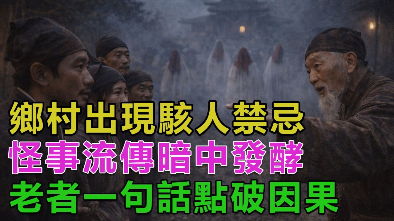 民間故事：鄉村出現駭人禁忌，怪事流傳暗中發酵，老者一句話點破因果