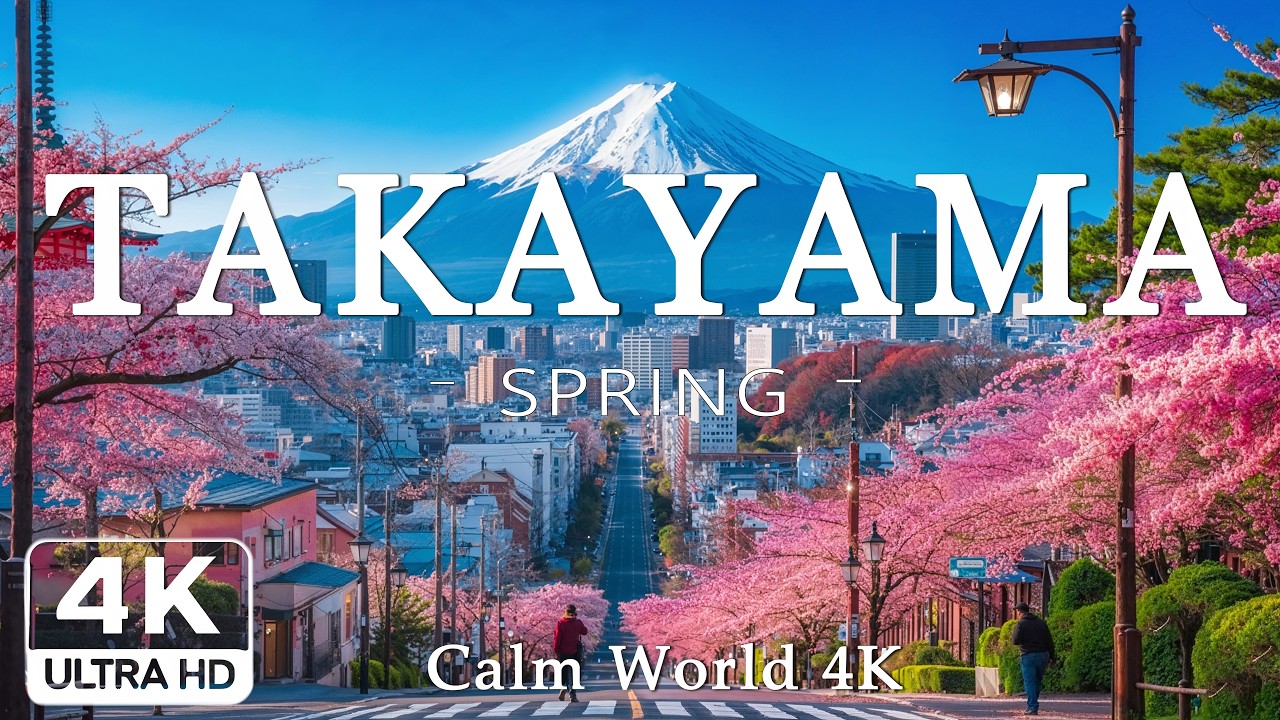 Spring Takayama 4K – Tranquil Old Town Streets, Serene Sakura & Timeless Mountain Calm | Ultra HD