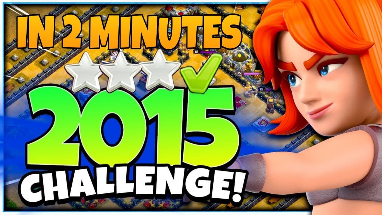 HOW TO 3 STAR 🌟 2015  CHALLENGE | IN 2 MINS | CLASH OF CLANS