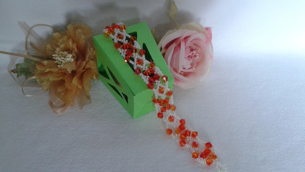 TUTORIAL BRACCIALE MAYLA CON 9/0 E BICONO SWAROVSKI | DIY
