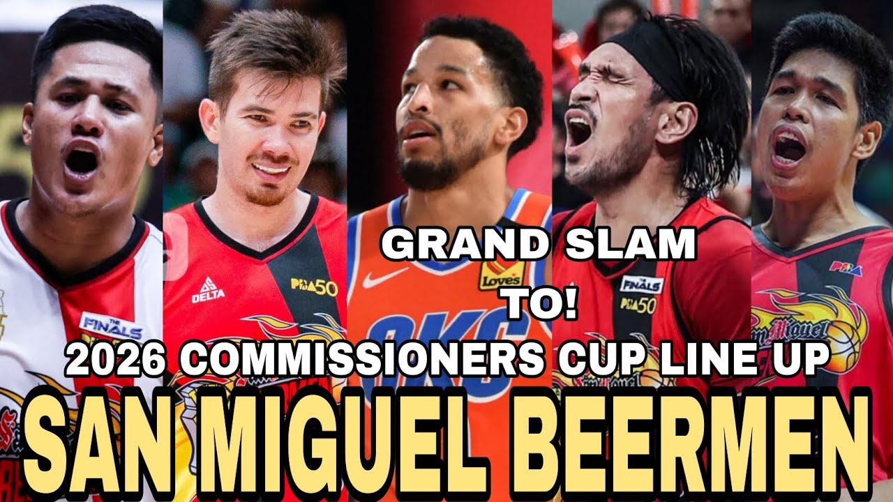 SAN MIGUEL BEERMEN 2026 PBA COMMISSIONER'S CUP LINE UP EX NBA PLAYER DIN ANG IMPORT